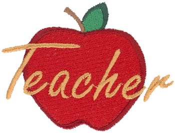 Teacher Machine Embroidery Design