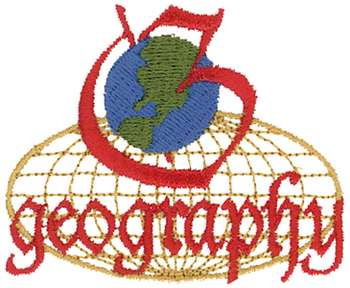 Geography Machine Embroidery Design