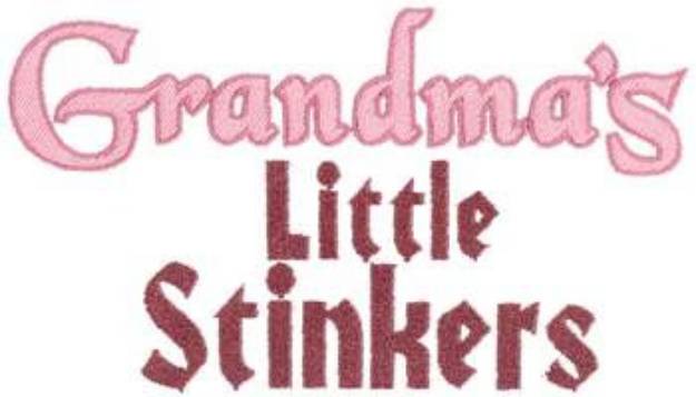 Picture of Grandmas Stinkers Machine Embroidery Design