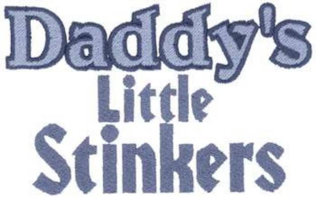 Picture of Daddys Stinkers Machine Embroidery Design
