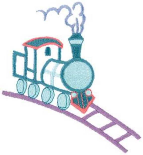 Picture of Train Outline Machine Embroidery Design