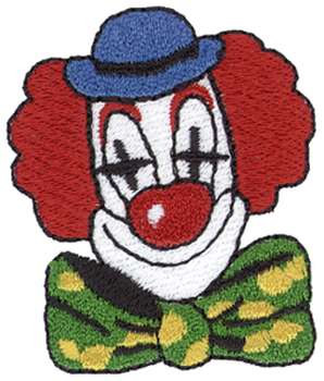 Clown Face Machine Embroidery Design