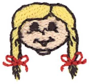 Picture of Girl With Braids Machine Embroidery Design