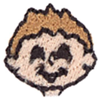 Boy With Spike Machine Embroidery Design