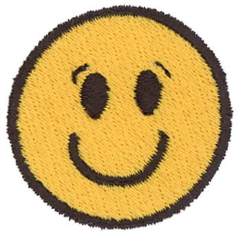 Smiley Face Machine Embroidery Design