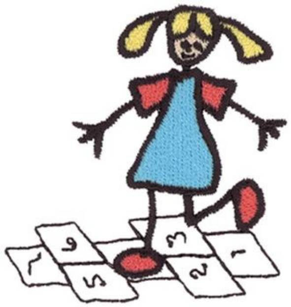 Picture of Hopscotch Machine Embroidery Design