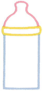 Bottle Outline Machine Embroidery Design