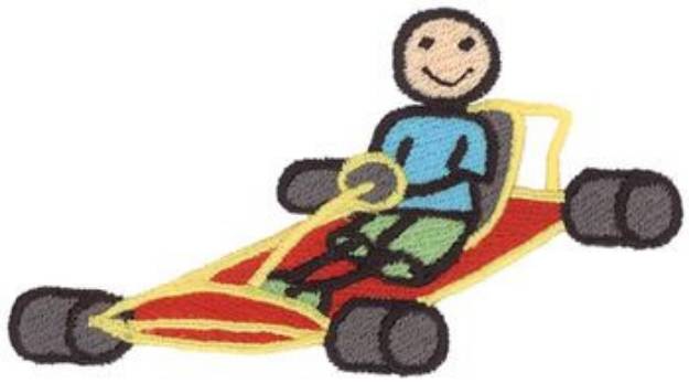 Picture of Go Cart Machine Embroidery Design