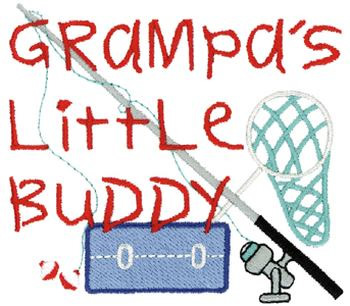 Grampas Little Buddy Machine Embroidery Design