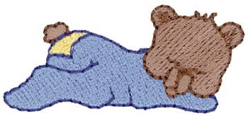 Sleeping Bear Machine Embroidery Design