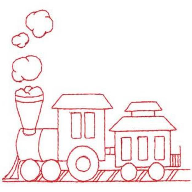 Picture of Train Machine Embroidery Design