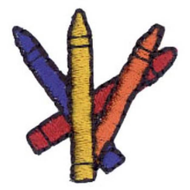 Picture of Colored Wax Sticks Machine Embroidery Design
