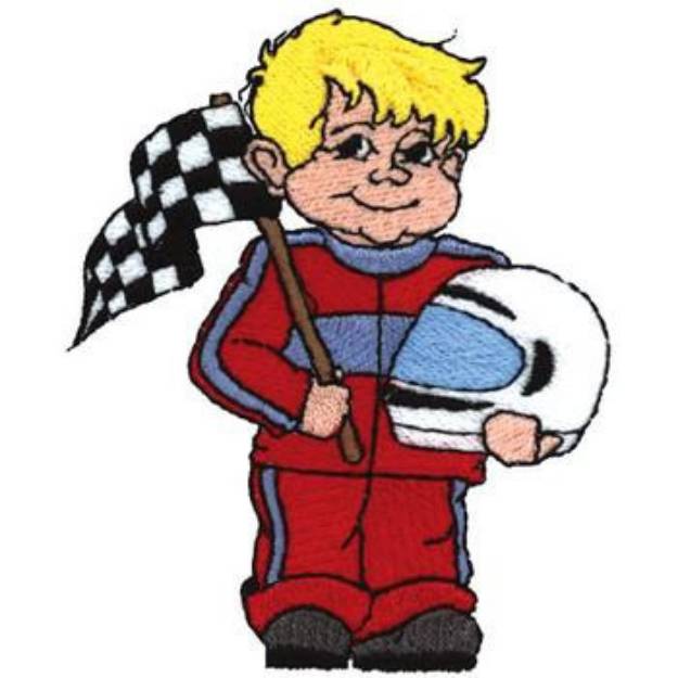 Picture of Racer Boy Machine Embroidery Design