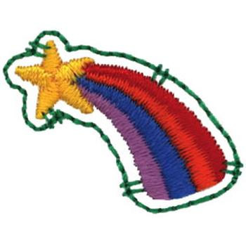 Rainbow Patch Machine Embroidery Design