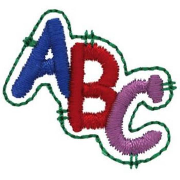 Picture of A B C Patch Machine Embroidery Design