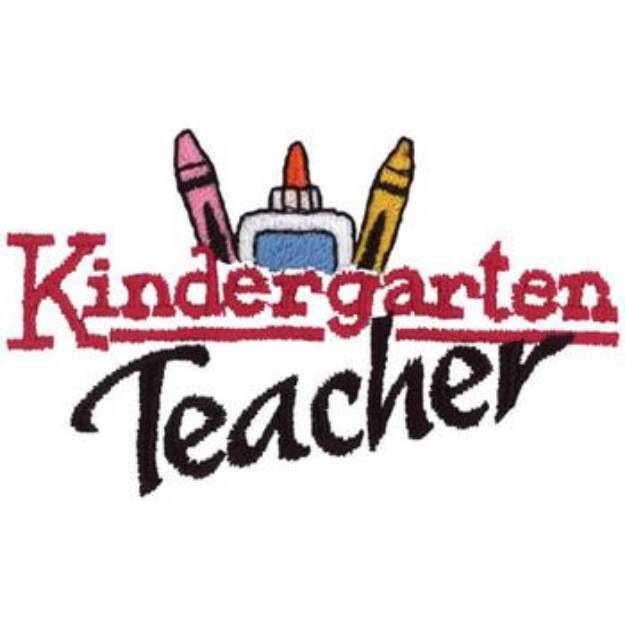 Picture of Kindergarten Teacher Machine Embroidery Design