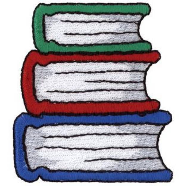 Picture of Stack Of Books Machine Embroidery Design