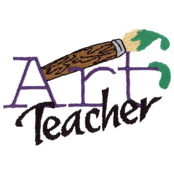 Art Teacher Machine Embroidery Design