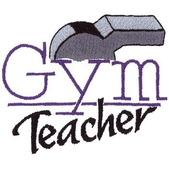 Gym Teacher Machine Embroidery Design