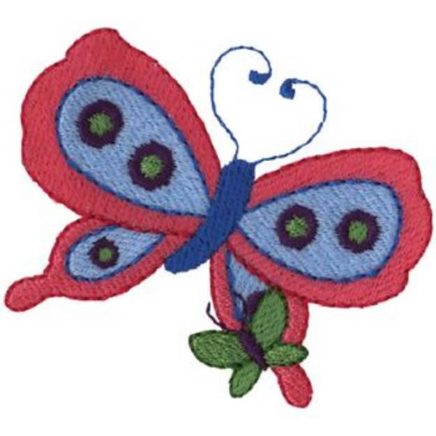 Picture of Butterflies Machine Embroidery Design