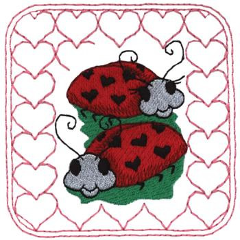Love Bugs Machine Embroidery Design