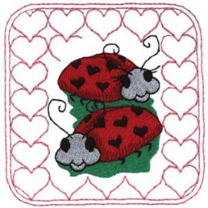 Picture of Love Bugs Machine Embroidery Design