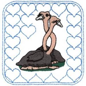 Picture of Ostrich Machine Embroidery Design
