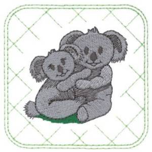 Picture of Koala Bears Machine Embroidery Design
