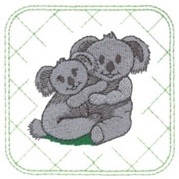 Picture of Koala Bears Machine Embroidery Design