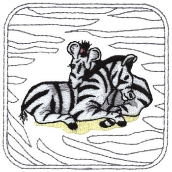 Zebras Machine Embroidery Design