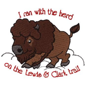 I Ran With The Herd Machine Embroidery Design