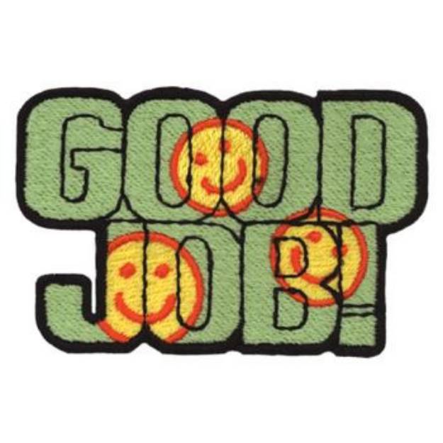 Picture of Good Job! Machine Embroidery Design