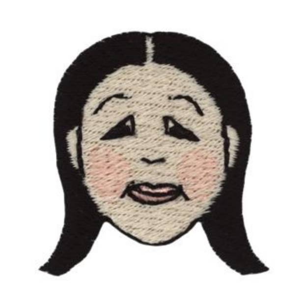 Picture of Asian Girl Machine Embroidery Design
