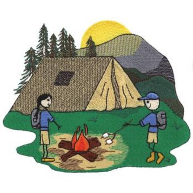 Picture of Summer Camp Machine Embroidery Design