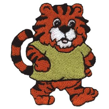 Tiger In A Shirt Machine Embroidery Design