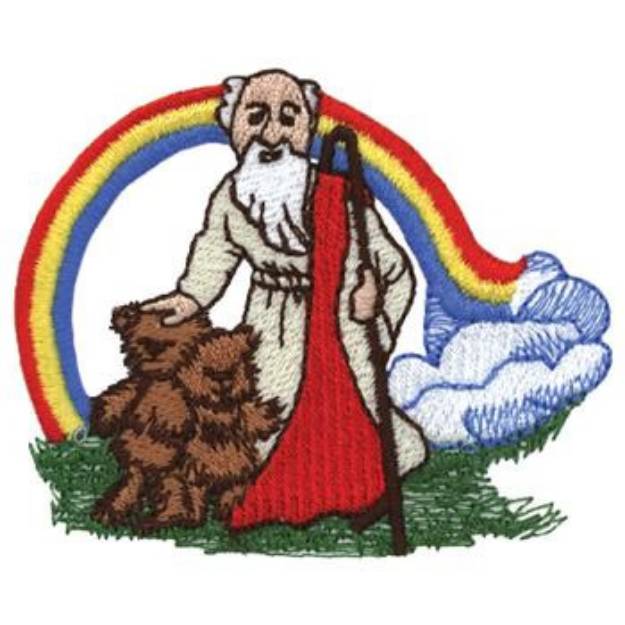 Picture of Noah With Animals Machine Embroidery Design
