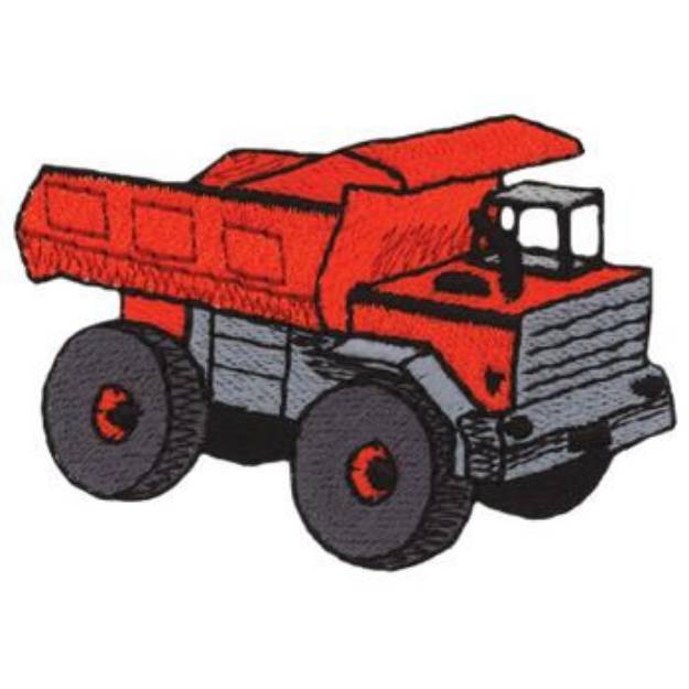Picture of Toy Dump Truck Machine Embroidery Design