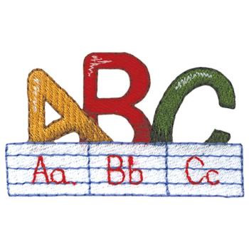 A B C Machine Embroidery Design