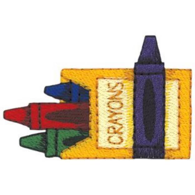 Picture of Crayons Machine Embroidery Design