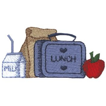Lunch Machine Embroidery Design
