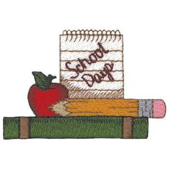 School Days Machine Embroidery Design