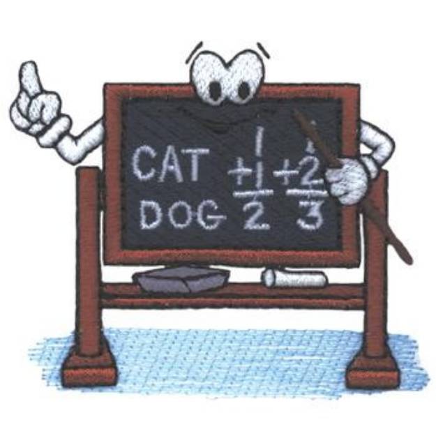 Picture of Teachers Chalkboard Machine Embroidery Design