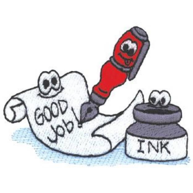 Picture of Pen & Ink Machine Embroidery Design