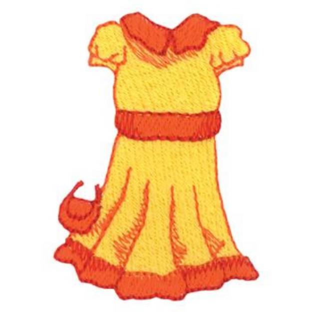 Picture of Girls Dress Machine Embroidery Design