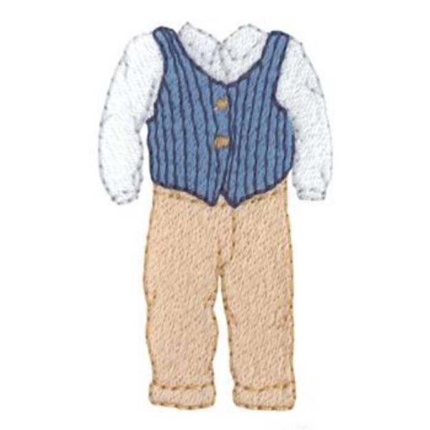 Picture of Boys Outfit 2 Machine Embroidery Design