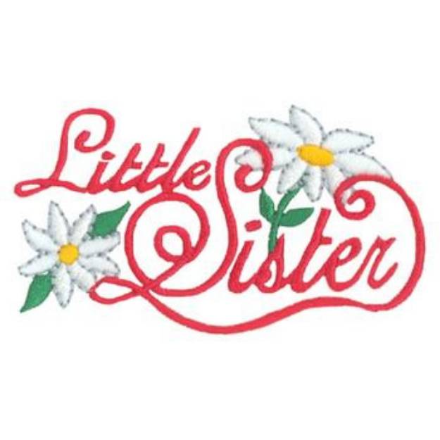 Picture of Little Sister Machine Embroidery Design