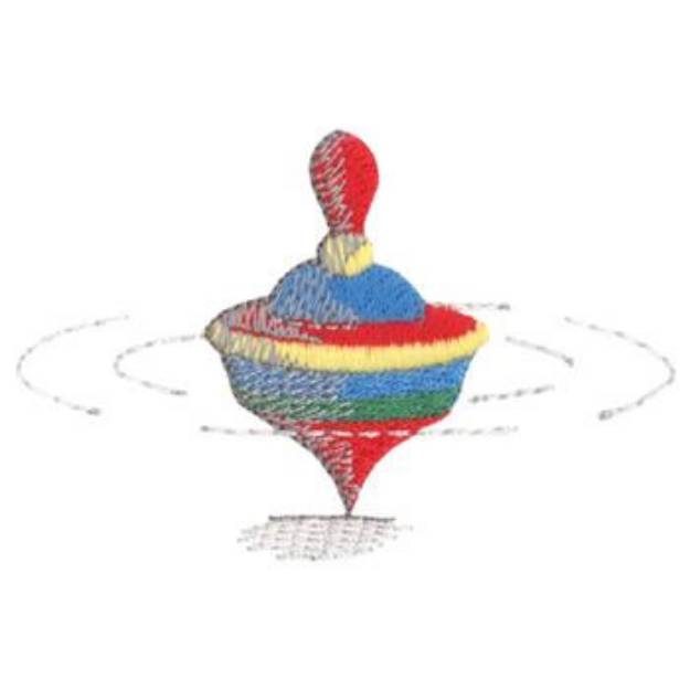 Picture of Spinning Top Machine Embroidery Design