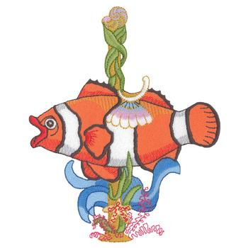 Clown Fish Carousel Machine Embroidery Design