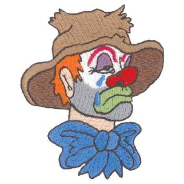 Picture of Crying Clown Machine Embroidery Design