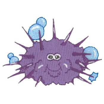 Sea Urchin Machine Embroidery Design